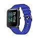 Produktbild FeiliandaJJ Ersatzarmbänder für Huami Amazfit Bip Youth Watch,Armbänder Soft Silikon Smart Watch Zubehör Uhrenband Uhrenarmbänder Replacement Watch Band (Blau)