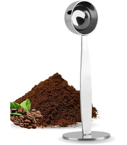Set 6 Cucchiai Dosatori Caffè In Acciaio Inox Con Clip | Per Caffè Macinato, Chicchi, Tè, Zucchero | Pratici E Precisi - 4