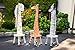 Teamson Kids Childrens Wooden Zebra High Backed Coat Stand Kids Rack and Stool Seat with Hooks W-1945Z