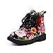Produktbild MEIbax Mädchen Mode Floral Kinder Schuhe,Baby Martin Stiefel,Casual Kinder Stiefel,Mädchen Fashion Regenstiefel- Kinder Rutschfester Sohle