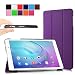 Produktbild HuaWei MediaPad T2 10.0 Pro Hülle, Infiland Ultra Dünn Tri-Fold Muschel hochwertiges PU Leder Ultra Schlank Superleicht Ständer Shell Cover Schutzhülle Etui Tasche für Huawei MediaPad T2 10.0 Pro 25,7 cm (10,1 Zoll) IPS Tablet PC(Lila)