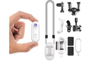 TKMARS Action Cam 1080p WiFi Telecamera Moto - Mini Telecamera per Moto Bici Subacquea e Animali Domestici (Bianco)