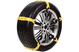 Queta Łańcuchy śniegowe do opon, 5 szt., łańcuchy śniegowe uniwersalne dopasowanie antypoślizgowe pasują do 185–295 mm awaryjnej trakcji samochodowe łańcuchy śniegowe uniwersalne dopasowanie