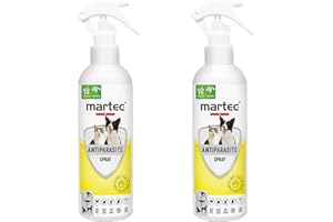 martec PET CARE Anti-Parasitenspray für Katzen und Hunde - Insektenspray für die direkte Anwendung am Tier - gegen Zecken, Milben & Flöhe - Auf pflanzlicher Basis - 2x250ml