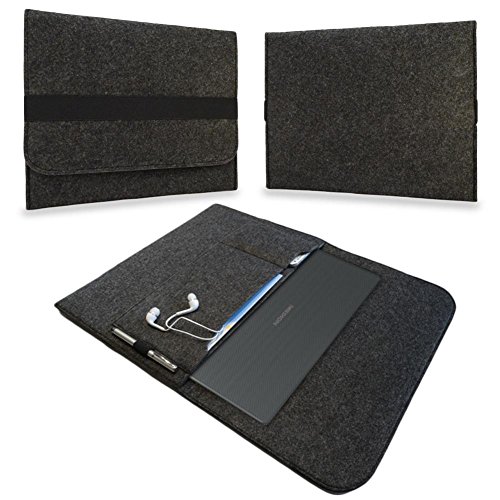 Schutzhülle Sleeve Cover Laptop Hülle für Lenovo Yoga 910 / 900 / 900S / 510S / 710S / 720 Filz Case Tablet Bag Filztasche Notebook von UC Express® , Farben:Dunkles Grau