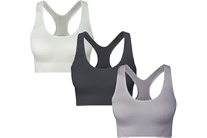 SEGRILA Sujetador Deportivo para Mujer, con Espalda Cruzada, Acolchado, para Yoga, con Correas de Malla