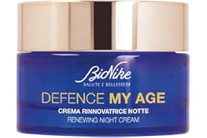 Bionike Defence My Age - Crema Rinnovatrice Viso Notte Anti Age con Burro di Karitè, Nutre e Rafforza la Pelle, Contrasta Secchezza e Invecchiamento, Dona Tonicità e Luminosità, 50 ml