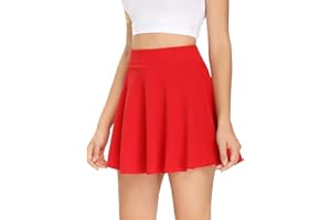 C K CrisKat Falda para Niñas Falda Corta Plisada de Punto para Niñas Faldas Patinador Danza Tenis Disfraz