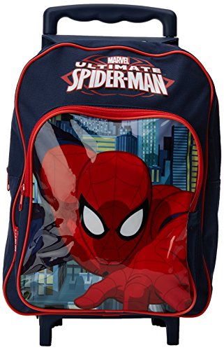 Spiderman AR636 - mochila carro capacidad 34 x 13 x 30 cm mochila infantil 44 cm, multicolor