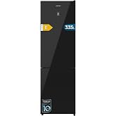 Cecotec Refrigerator Combi 335L No Frost Bolero CoolMarket Combi 335 Black Glass E. Height 195 cm and 59.5 cm Width, Compress