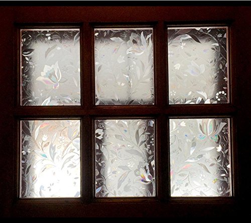 Coavas Fensterfolie Sichtschutzfolie Milchglasfolie Window Film 90x200cm - 4