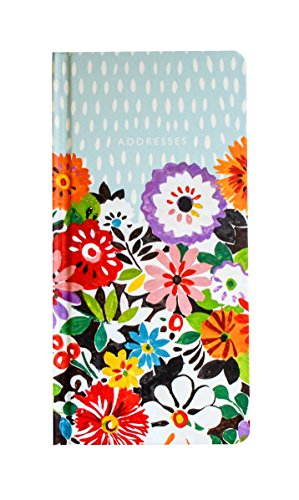 Preisvergleich Produktbild Collier Campbell Adressbuch, Blumenmuster, schmal