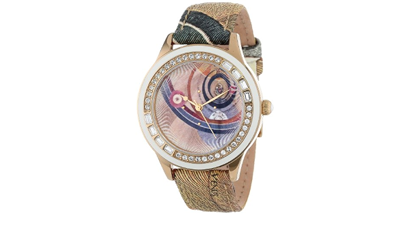 Gattinoni donna B0579 – 003 Sigma rivestito in acciaio inossidabile  placcato oro giallo Planetarium strutturato cinturino in cristallo  Swarovski orologio : Amazon.it: Orologi