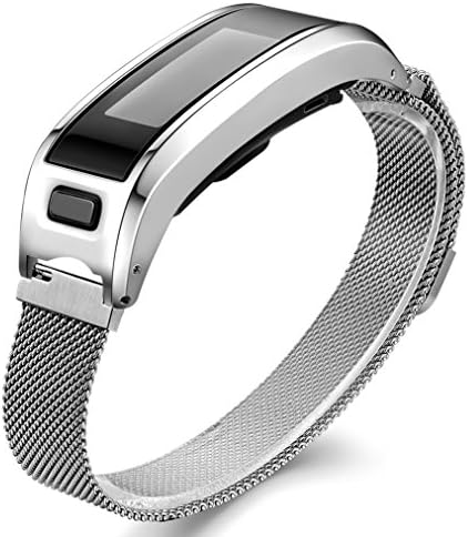 Gocybei Replacement Strap for Garmin Vivosmart HR, Metal Case With Adjustable Watchband Accessory Band for Garmin Vivosmart HR