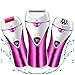 Produktbild AMINSHAP Linstar Electric Epilierer kabellos, 3 in 1 wiederaufladbarer Rasierer Frau Bikini-Trimmer für Gesicht Körper, Unterarm, Fuß, Rasierer, Fußpflege,Purple