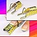 1 Box of Reusable UV Gel Acrylic Nail Art Tips Extension Guide Forms--Golden