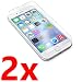 Produktbild iPhone 7 Plus 2X - Film Panzerglas Glas Schutzglas Hartglas für APPLE IPHONE 7 Plus - Wi-Fi Lte 4G 2,5D 9H Panzerfolie Schutz Folie Tempered Glass Touch Display + 1 trockenen Tuch + 1 feuchtes Tuch + Kunststoffverpackungen