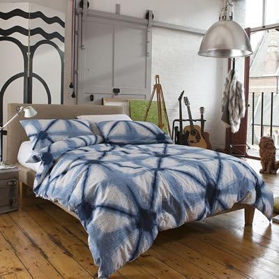 Newport Creek Pier Blue and White Single BedSet 140 x 200cm (1 x Duvet Cover + 1 Pillowcase)