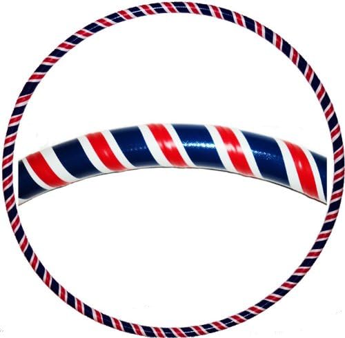 Hooping4Life Union Jack Medium (40") Weighted (625g) Exercise & Dance Hoop with Hooping instrcutions