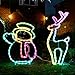 Produktbild Festive Lights Smart App kontollierte Weihnachts-Silhouetten - TWINKLY – für Innen und Outdoor - unzählige Farb-, Muster- und Animations-Kombinationen, (Schneemann und Rentier mit 330 LEDs)
