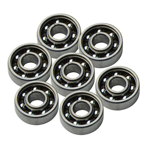 SHOBDW 608 ZZ High Quality Ball Bearing Steel Ball For Tri-Spinner Hand Spinner EDC Fidget Toy (2.2*2.2*0.7cm, Sliver)