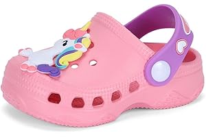LACOFIA Zuecos de jardín para Infantil niños Sandalias Clogs de Playa/Piscina Antideslizantes Zapatillas de Verano para niños