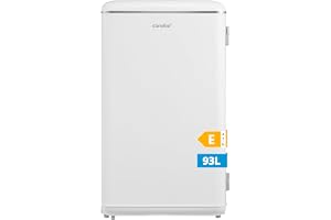 COMFEE' RCD93WH2EURT(E) Small Refrigerator 93 Litres, Retro Design, Mini Tabletop Refrigerator, Adjustable Thermostat, Quiet, Suitable for Home, Office and Hotel, White