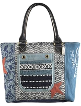 Sunsa Damen Handtasche Schultertasche große Tasche Canvastasche Weekender Handgelenktasche Henkeltasche Shopper...