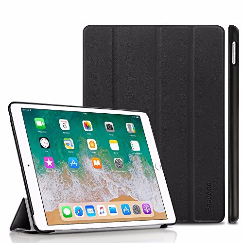 iPad Pro 10.5 Hülle, EasyAcc Ultra Dünn iPad Pro 10.5 Smart Cover mit Auto Sleep / Wake Up Funktion und Standfunktion - Hochwertiges PU Leder Hülle (Schwarz, Kunstleder, Ultra Dünn)