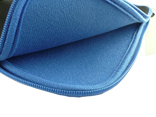 Emartbuy Medion Akoya E1239T 10.1 Zoll Laptop Laptop Schwarz / Blau Wasserdicht Neopren weicher Reißverschluss Kasten Abdeckung Sleeve With Blau Innere & Zip ( 10-11 Zoll Tablet / Netbook ) - 4