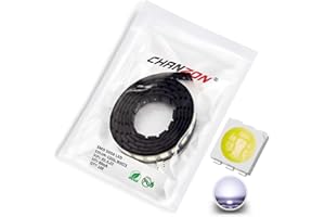 Chanzon 100 piezas 5050 Cool White 10000K SMD LED Diode Lights (montaje en superficie 5mm x 5mm 3 chips PLCC 6 pines 60mA 15-18LM) Componentes electrónicos Diodos emisores de luz