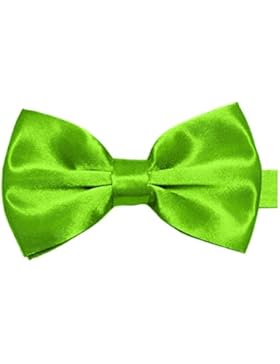TEENAGER FLIEGE GELBGRÜN SATIN SEIDEN-OPTIK☆mit DOPPELFLÜGEL☆FLIEGE SCHLEIFE zum ANZUG SMOKING☆JUNGENFLIEGE FERTIG...