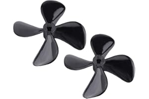 DRFEIFY Hélices de Bateau en Plastique RC 4 * 60mm 4 Lames CW CCW Accessoire de modèle d'hélice à Immersion complèteAccessoires pour Voitures Miniatures