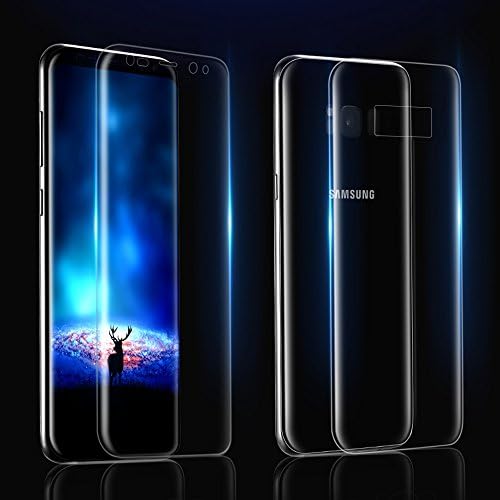 ONICO (No Tempered Glass) Front and Back 3D Self Healing Curved Protective Film Case Friendly Full Coverage Body Protection HD Screen Protector For Samsung Galaxy S8 Plus