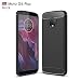 Produktbild Motorola Moto G6 Plus Hülle Case Tasche Kohlefaser Ultra-dünne Slim Silikon/ Gummi Case Leicht TPU Ultra Thin Soft Stoßfest Shockproof Staubdicht Schutzhülle Covers Sleeve Leder für Moto G6 Plus
