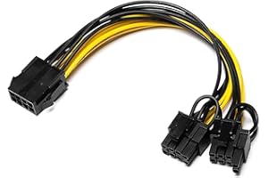 ISTARCOMPUTER Cable Alimentation PCI Express 8 pins vers 2x8 Pins PSU GPU Cartes Graphiques