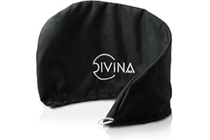 Plopper DIVINA BLK turbante in microfibra anti-crespo per il plopping dei capelli mossi, ricci, super ricci e afro