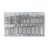 Tailcas® Kit von 360pcs Edelstahl-Federstege (8 mm bis 25 mm) für die Reparatur-Abbau-Uhr / Uhrenarmband-Armband-Band-Bügel, Reparatur-Werkzeug Federstifte Kettenbolzen für Armbanduhr Uhren Uhrmacher