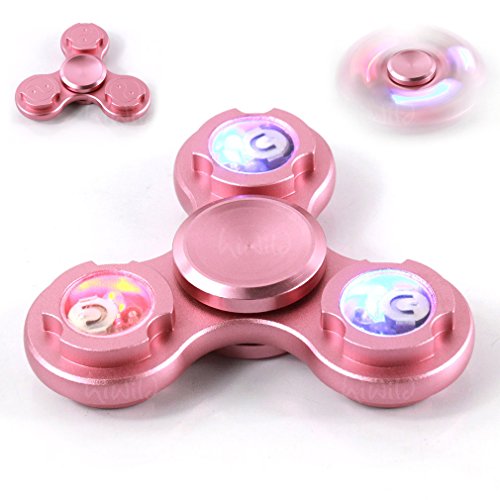 Fidget Spinner,HiWild Lighting Glowing Luminous LED Tri Hand Spinner Fingure Toy Stress Reducer Anxiety Relieves Focus Helper 2-3 Mintues (Pink) Fidget Spinner,HiWild Lighting Glowing Luminous LED Tri Hand Spinner Fingure Toy Stress Reducer Anxiety Relieves Focus Helper 2-3 Mintues (Pink)