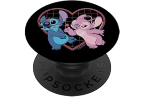Disney Lilo and Stitch Angel Heart Kisses PopSockets Klebender PopGrip