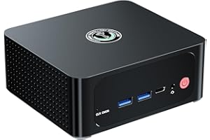 TRIGKEY Mini PC AMD Ryzen9 6900HX(6nm, 8C/16T, fino a 4,90Hz), 16GB DDR5 500GB M.2 NVMe(max 4100MB/S) PCIe4.0 SSD, Sistema Operativo Preinstallato 11 Pro, WiFi6/BT5.2/HDMI/DP/USB4(40Gbps), PC Da Gioco