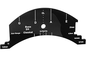 TUOREN 3/4 Größe Kontrabass Brücke Griffbrett Vorlage Reparatur Referenz Werkzeug Aufrechte Bass Making Tools