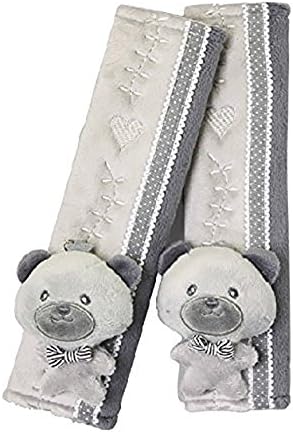 Multi Use Auto Car seat belt cover Plush Seat Belt Strap Shoulder Pad Cushion 2 pcs One Pair (Bear(B))