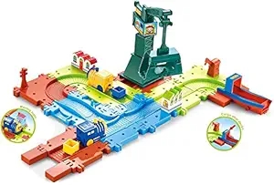 Webby City Construction Train Set