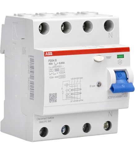 Disjoncteur Différentiel Hager CPA463D - 4 Pôles, 63A, 300mA, Type S Sélectif - 12
