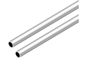 VictorsHome 6063 Aluminum Round Tube, 10mm OD 1mm Wall Thickness 300mm Length Metal Seamless Straight Tubing for DIY Crafts Model 2pcs