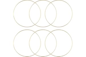 OPIURVY Centrotavola per Anelli in Metallo e Macrame, Anello per Acchiappasogni, Anelli a Floreale da 20cm per Acchiappasogni Fai-da-Te Ghirlanda Floreale a Cerchio Decorazioni per Matrimoni