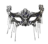 El paquete incluye ：1 x Westeng Westeng Máscara de Encaje Negra Atractiva Máscara de Mujeres Antifaz para Halloween Veneciano Mascarada Carnaval Fiesta de Baile (Negro4)