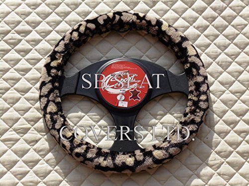 Mini One D / Mini Cooper D Car Steering Wheel Cover SWC P 34- Faux Fur Ocelot