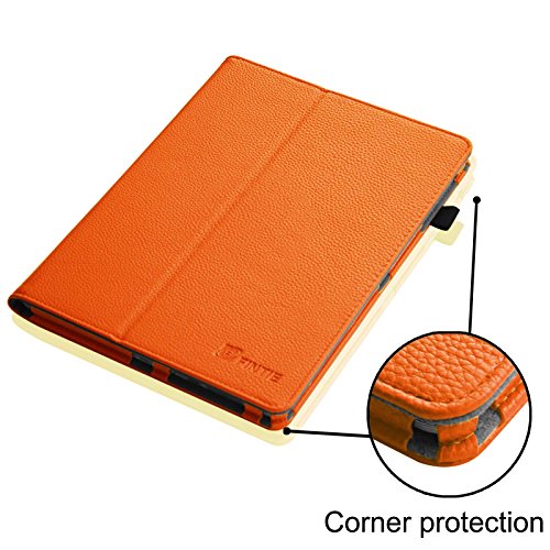 Fintie Samsung Galaxy Tab S 10.5 Hülle Case – Slim Fit Folio Kunstleder Schutzhülle Cover Tasche mit Ständerfunktion für Samsung Galaxy Tab S T800 T805 (10,5 Zoll) Tablet (mit Auto Schlaf / Wach Funktion), Orange - 6